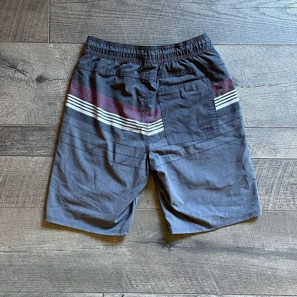 Youth, Hang-Ten, Adjustable, Lined, Grey, Swim Shorts. Size Medium (8-10). - Picture 2 of 5